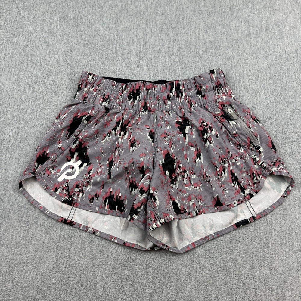 Lululemon Tracker Short V Womens 6 Floral Activewear Running‎ Gym Athlete W7AQQS